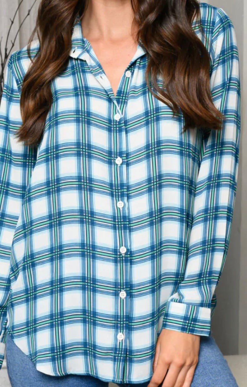 Plaid Blouse